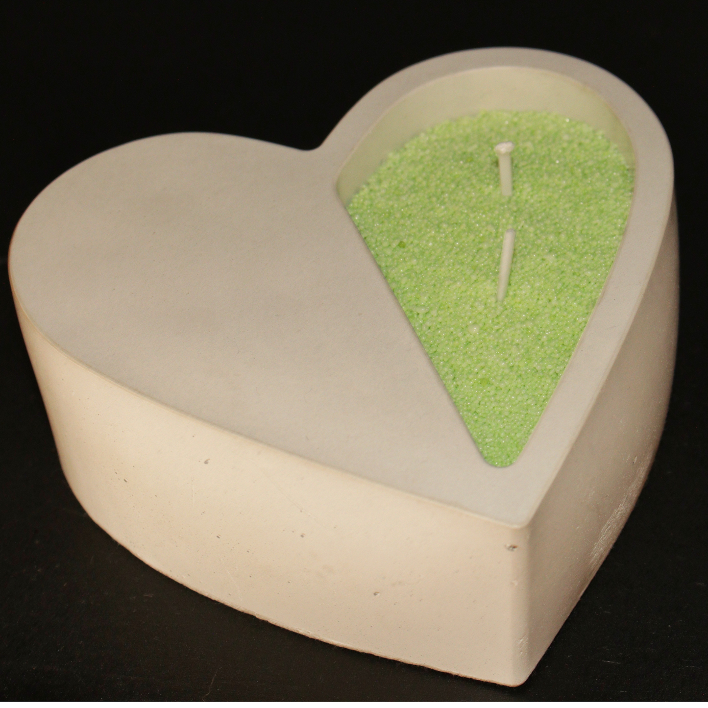 Heart shaped Sandwax Candle