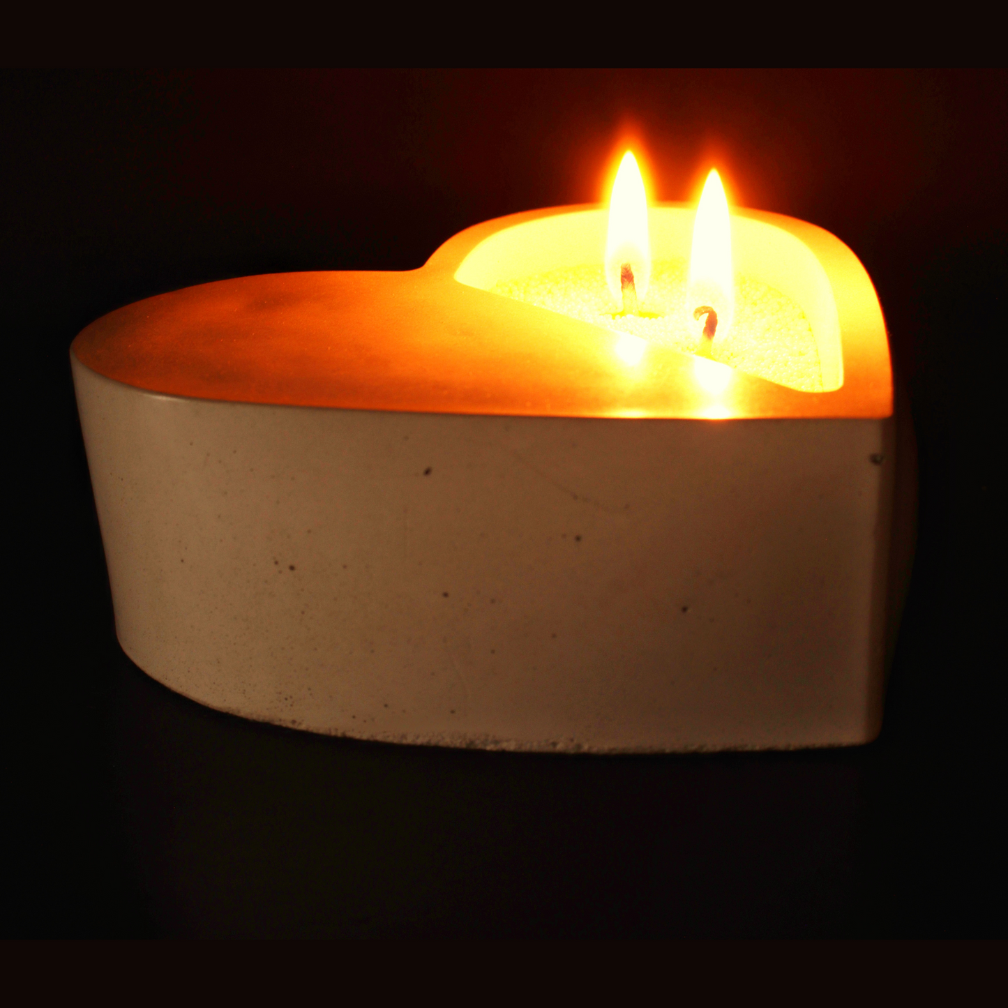 Heart shaped Sandwax Candle