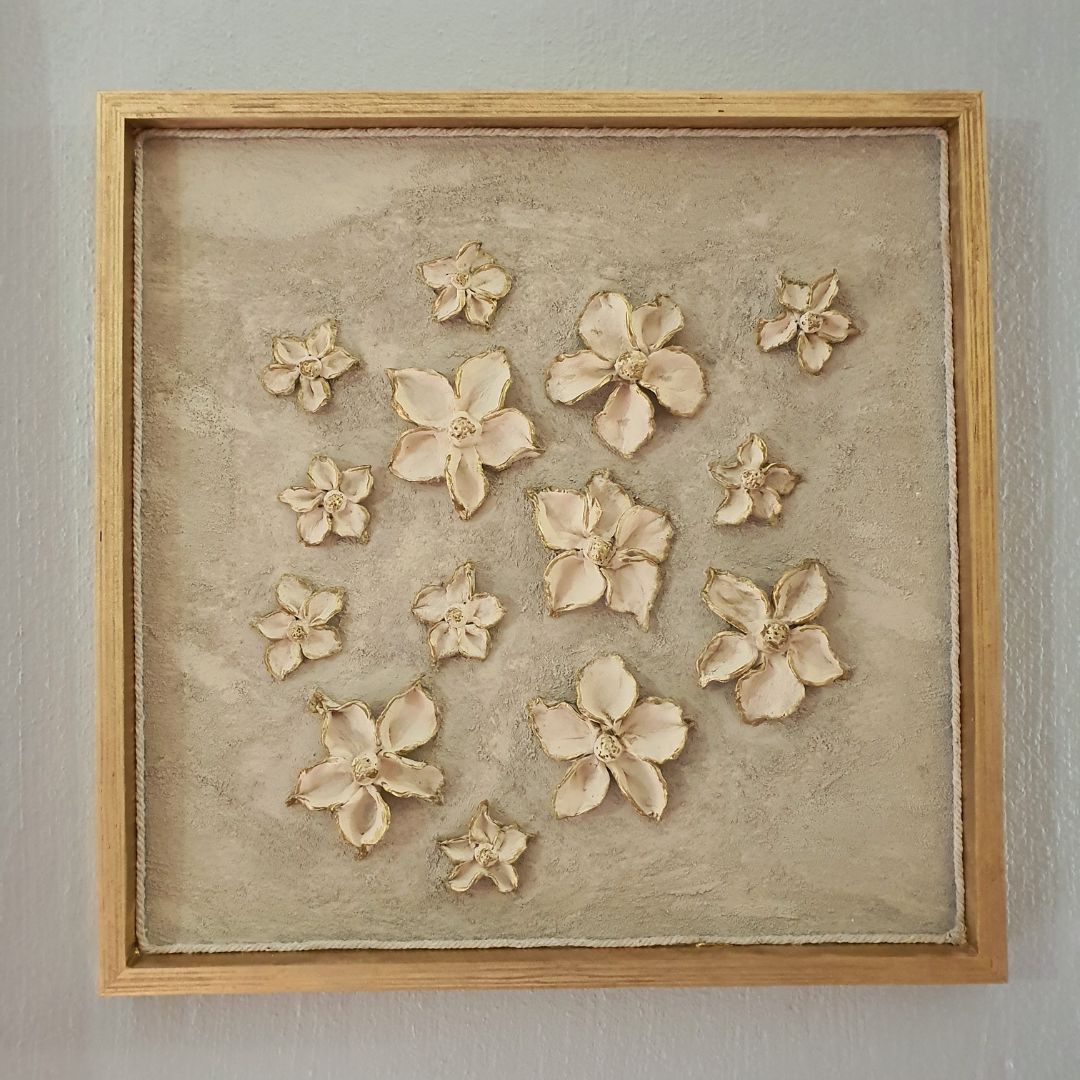 Golden Blossoms Original Wall Art