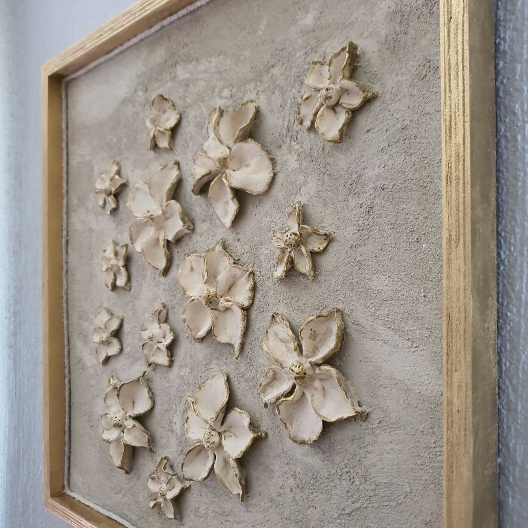Golden Blossoms Original Wall Art