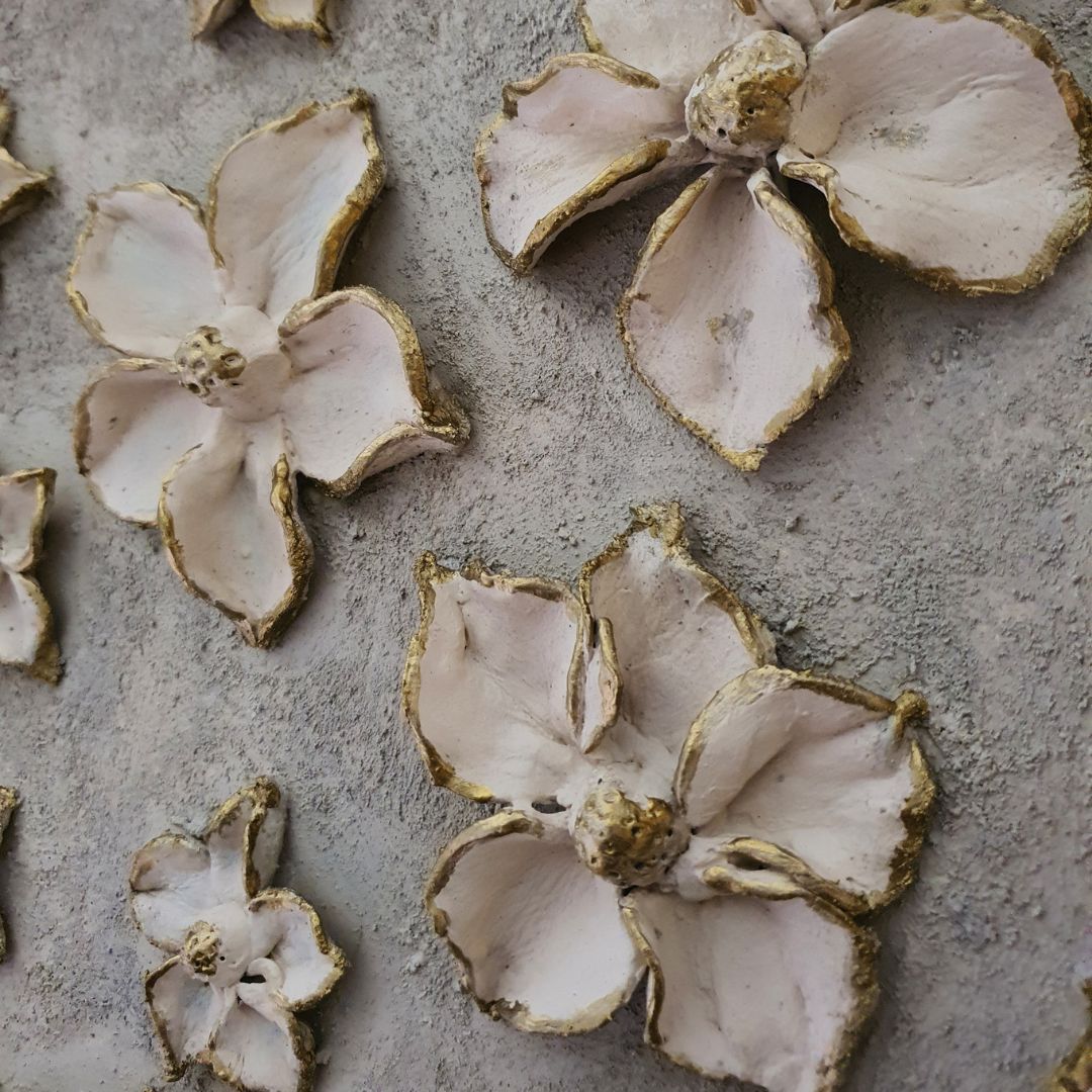 Golden Blossoms Original Wall Art
