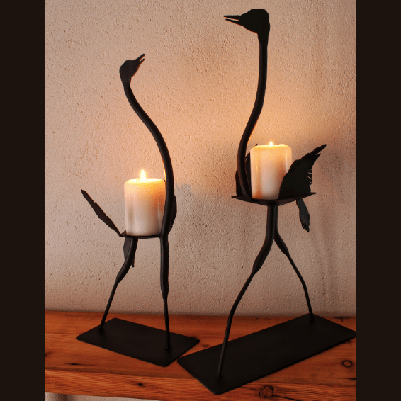 Mbuni candle holder set from Ardhi