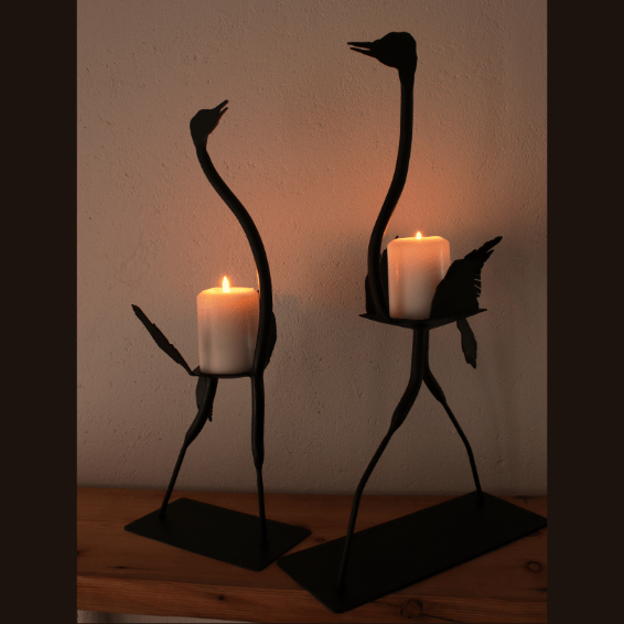 Mbuni candle holder set from Ardhi
